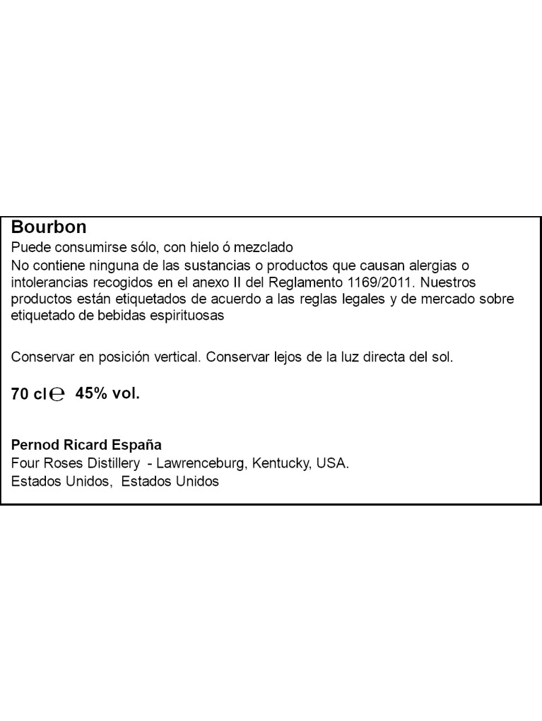 Whisky Four Roses Small Batch