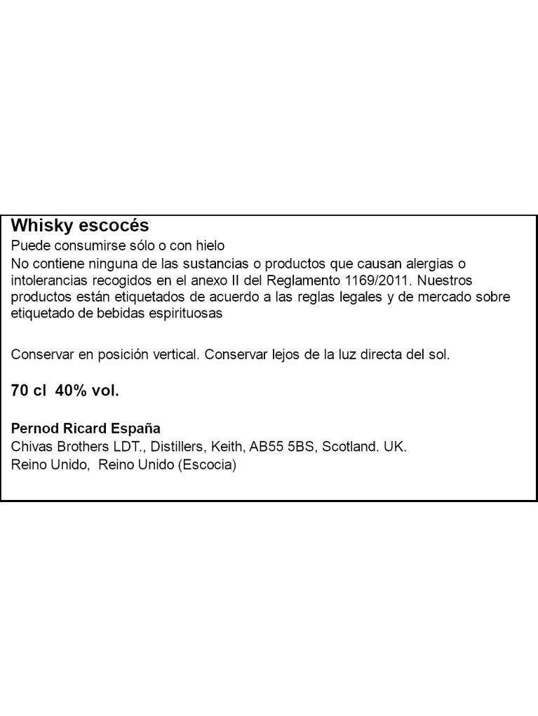 Whisky Chivas Extra 70cl